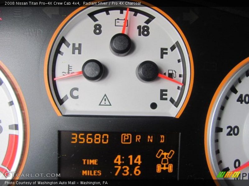 Radiant Silver / Pro 4X Charcoal 2008 Nissan Titan Pro-4X Crew Cab 4x4