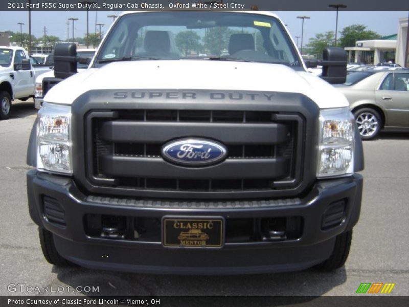 Oxford White / Steel Grey 2011 Ford F550 Super Duty XL Regular Cab Chassis