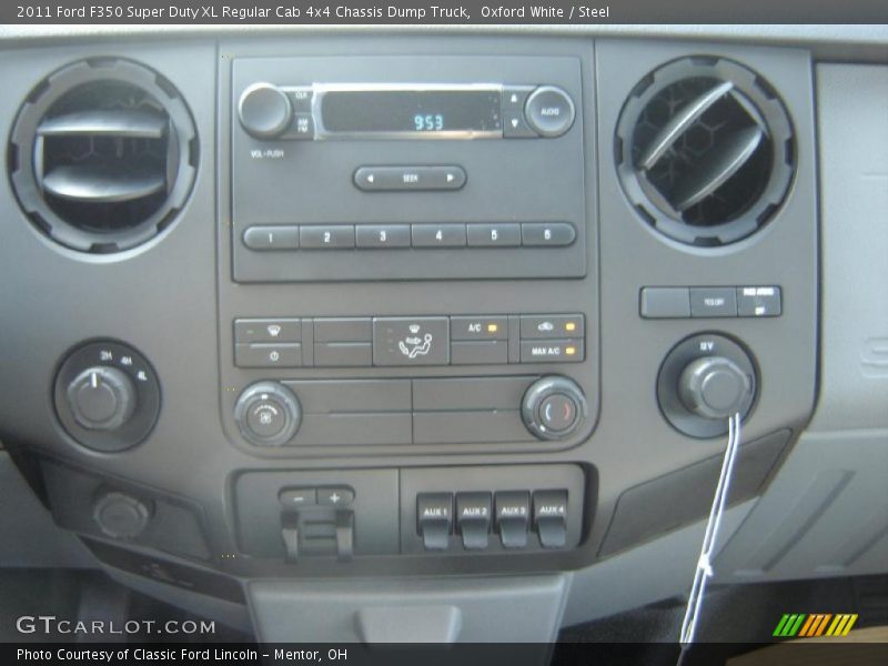 Oxford White / Steel 2011 Ford F350 Super Duty XL Regular Cab 4x4 Chassis Dump Truck