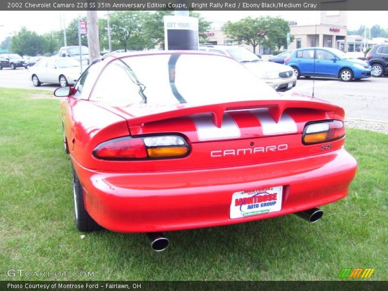 Bright Rally Red / Ebony Black/Medium Gray 2002 Chevrolet Camaro Z28 SS 35th Anniversary Edition Coupe