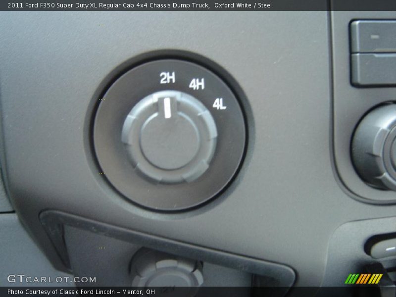 Oxford White / Steel 2011 Ford F350 Super Duty XL Regular Cab 4x4 Chassis Dump Truck