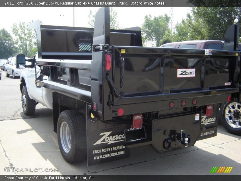 Oxford White / Steel 2011 Ford F350 Super Duty XL Regular Cab 4x4 Chassis Dump Truck