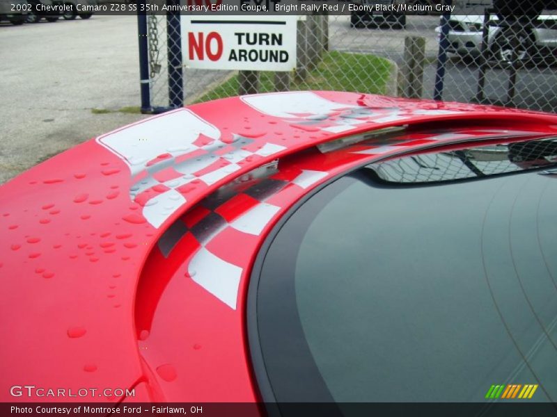 Bright Rally Red / Ebony Black/Medium Gray 2002 Chevrolet Camaro Z28 SS 35th Anniversary Edition Coupe