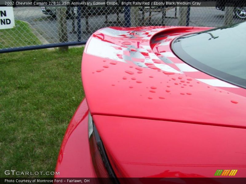 Bright Rally Red / Ebony Black/Medium Gray 2002 Chevrolet Camaro Z28 SS 35th Anniversary Edition Coupe