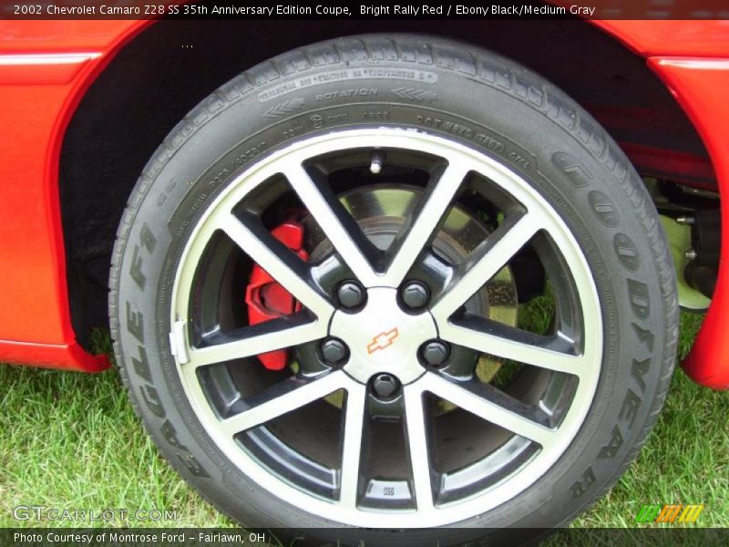 Bright Rally Red / Ebony Black/Medium Gray 2002 Chevrolet Camaro Z28 SS 35th Anniversary Edition Coupe