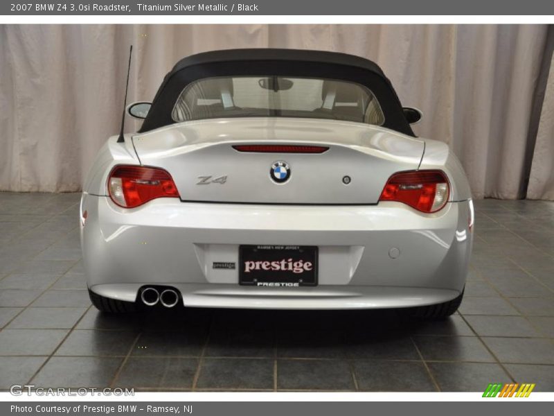 Titanium Silver Metallic / Black 2007 BMW Z4 3.0si Roadster