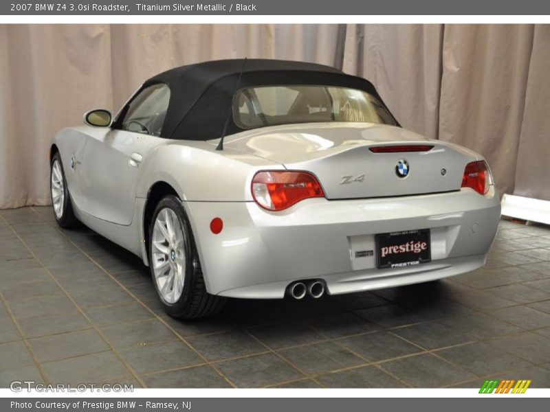 Titanium Silver Metallic / Black 2007 BMW Z4 3.0si Roadster