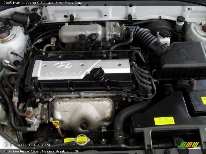 Silver Mist / Gray 2005 Hyundai Accent GLS Coupe