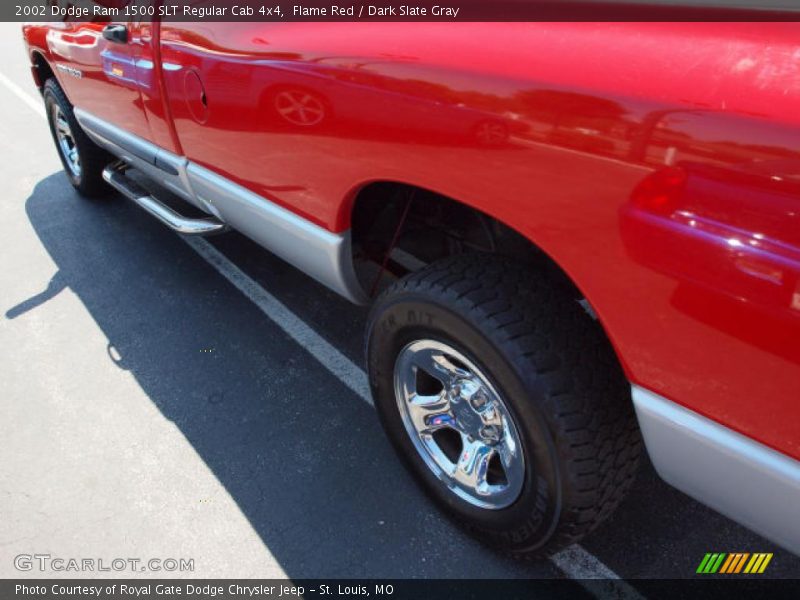 Flame Red / Dark Slate Gray 2002 Dodge Ram 1500 SLT Regular Cab 4x4