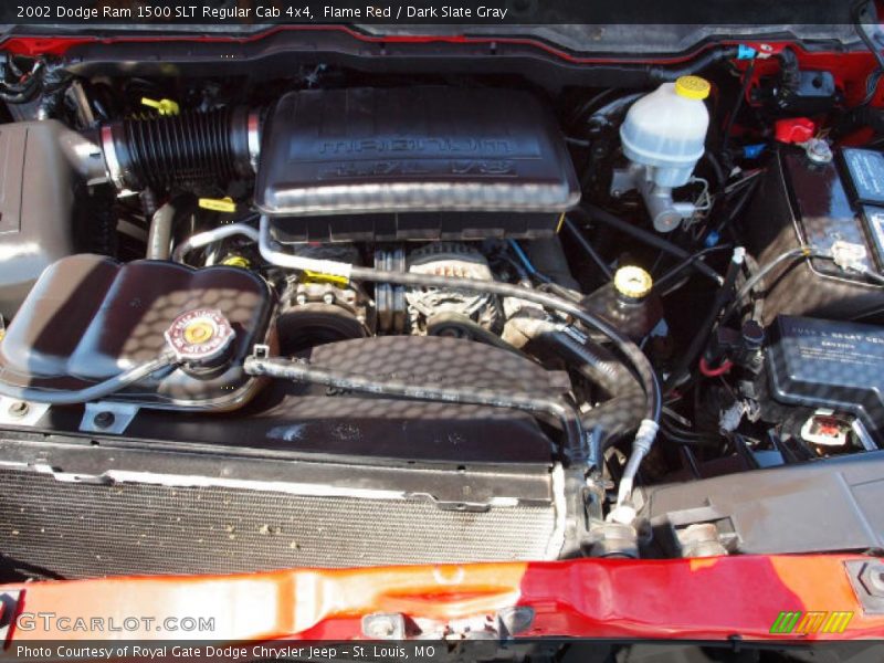 Flame Red / Dark Slate Gray 2002 Dodge Ram 1500 SLT Regular Cab 4x4