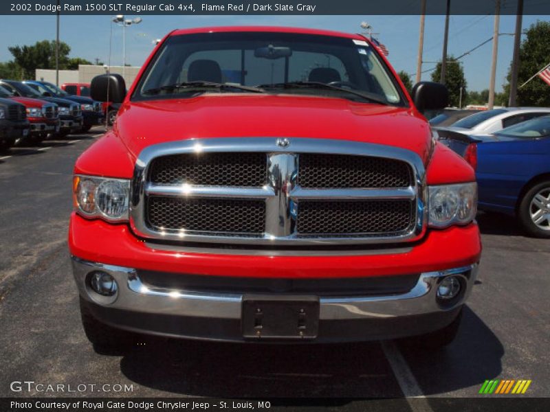 Flame Red / Dark Slate Gray 2002 Dodge Ram 1500 SLT Regular Cab 4x4