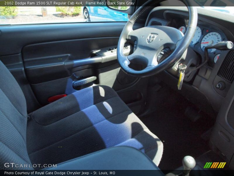 Flame Red / Dark Slate Gray 2002 Dodge Ram 1500 SLT Regular Cab 4x4