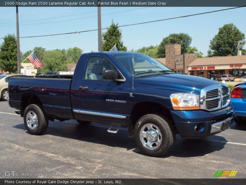 Patriot Blue Pearl / Medium Slate Gray 2006 Dodge Ram 2500 Laramie Regular Cab 4x4