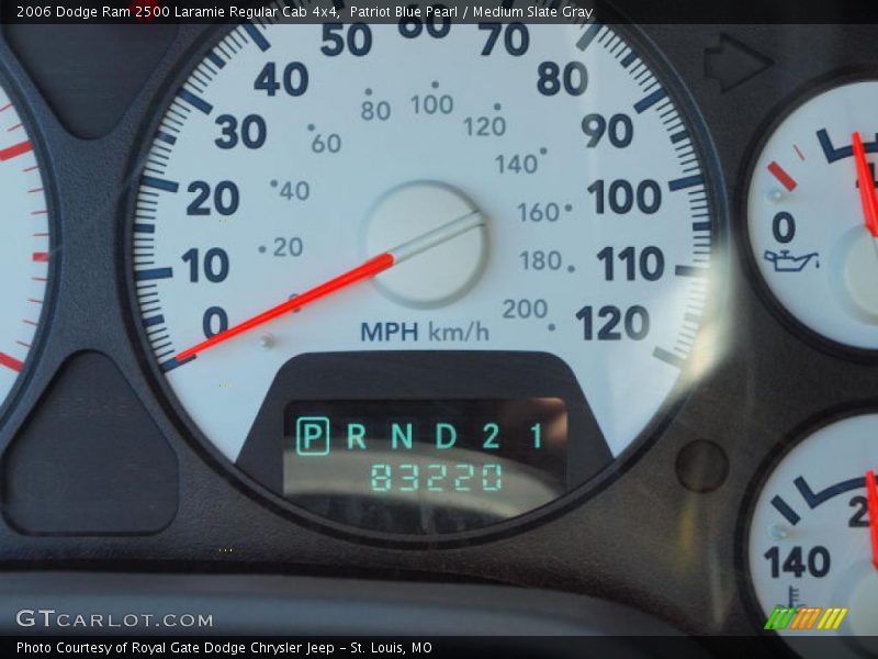 Patriot Blue Pearl / Medium Slate Gray 2006 Dodge Ram 2500 Laramie Regular Cab 4x4