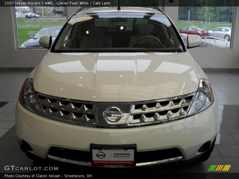Glacier Pearl White / Cafe Latte 2007 Nissan Murano S AWD