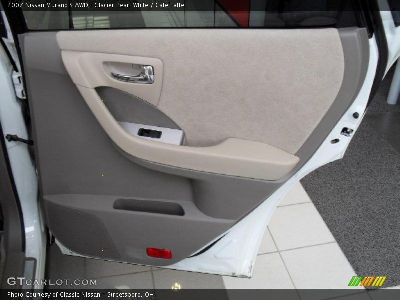 Glacier Pearl White / Cafe Latte 2007 Nissan Murano S AWD