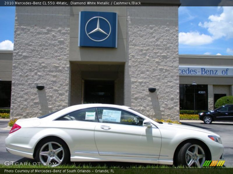 Diamond White Metallic / Cashmere/Black 2010 Mercedes-Benz CL 550 4Matic