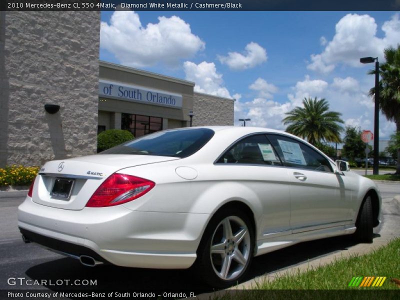 Diamond White Metallic / Cashmere/Black 2010 Mercedes-Benz CL 550 4Matic