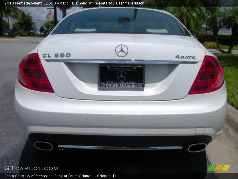 Diamond White Metallic / Cashmere/Black 2010 Mercedes-Benz CL 550 4Matic