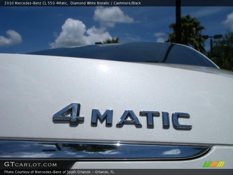 Diamond White Metallic / Cashmere/Black 2010 Mercedes-Benz CL 550 4Matic