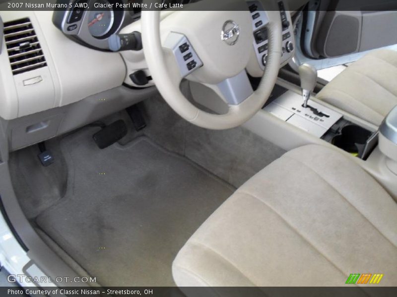 Glacier Pearl White / Cafe Latte 2007 Nissan Murano S AWD