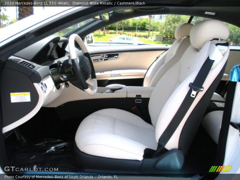 Diamond White Metallic / Cashmere/Black 2010 Mercedes-Benz CL 550 4Matic