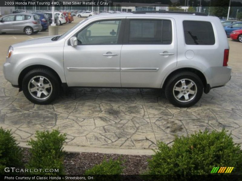 Billet Silver Metallic / Gray 2009 Honda Pilot Touring 4WD