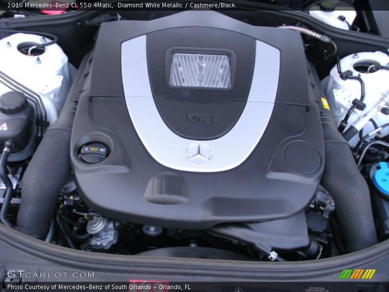 Diamond White Metallic / Cashmere/Black 2010 Mercedes-Benz CL 550 4Matic
