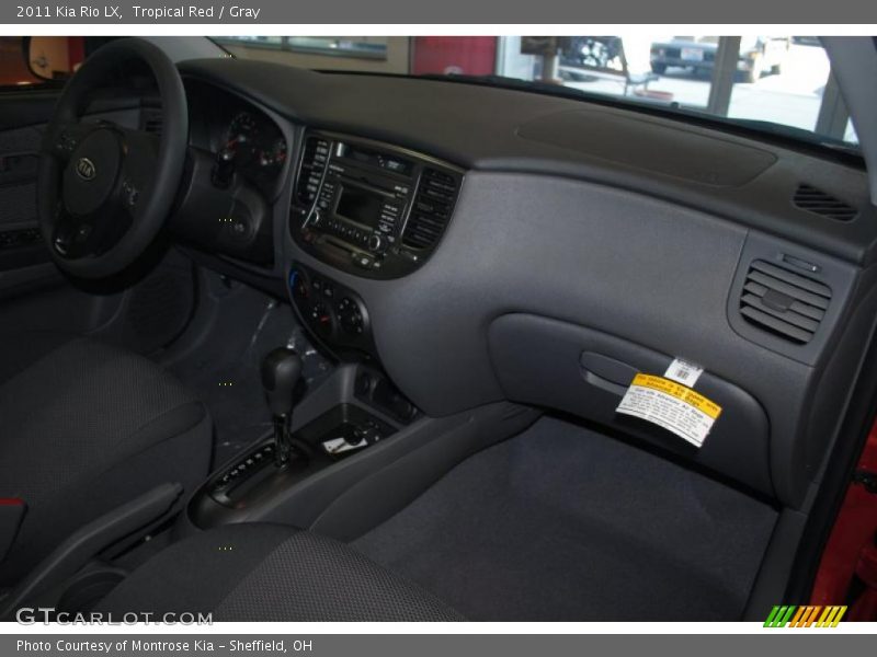 Tropical Red / Gray 2011 Kia Rio LX