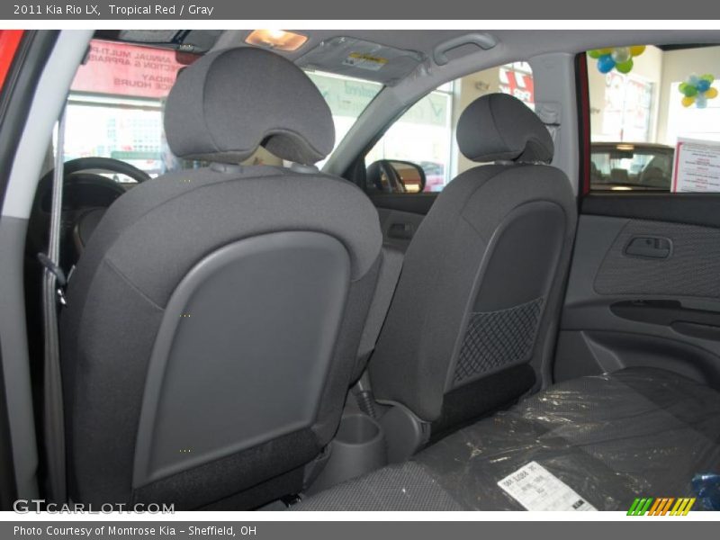 Tropical Red / Gray 2011 Kia Rio LX