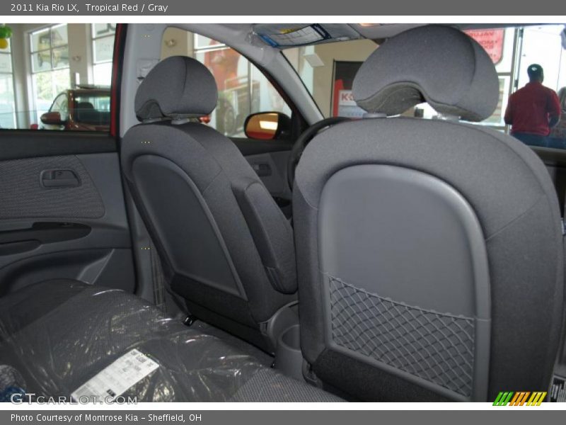 Tropical Red / Gray 2011 Kia Rio LX