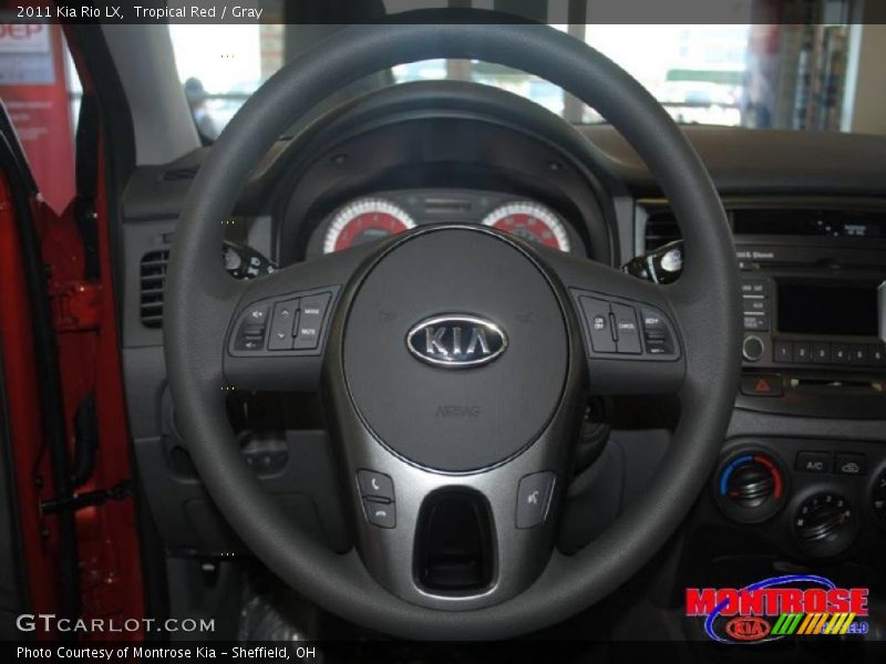 Tropical Red / Gray 2011 Kia Rio LX