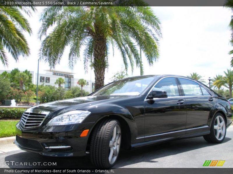 Black / Cashmere/Savanna 2010 Mercedes-Benz S 550 Sedan