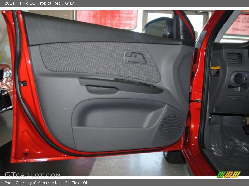 Tropical Red / Gray 2011 Kia Rio LX