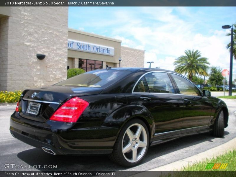 Black / Cashmere/Savanna 2010 Mercedes-Benz S 550 Sedan