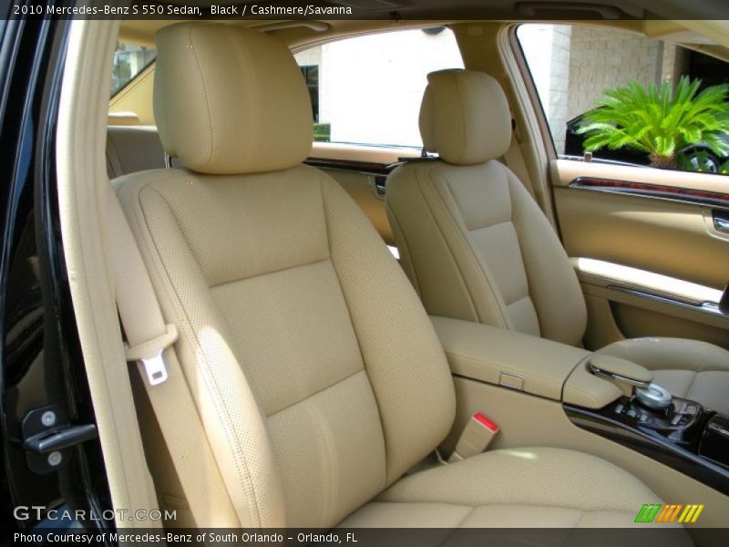 Black / Cashmere/Savanna 2010 Mercedes-Benz S 550 Sedan