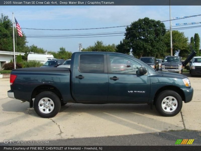 Deep Water Blue / Graphite/Titanium 2005 Nissan Titan SE Crew Cab 4x4