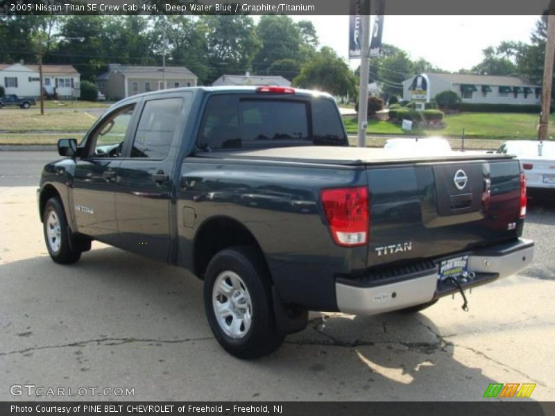Deep Water Blue / Graphite/Titanium 2005 Nissan Titan SE Crew Cab 4x4