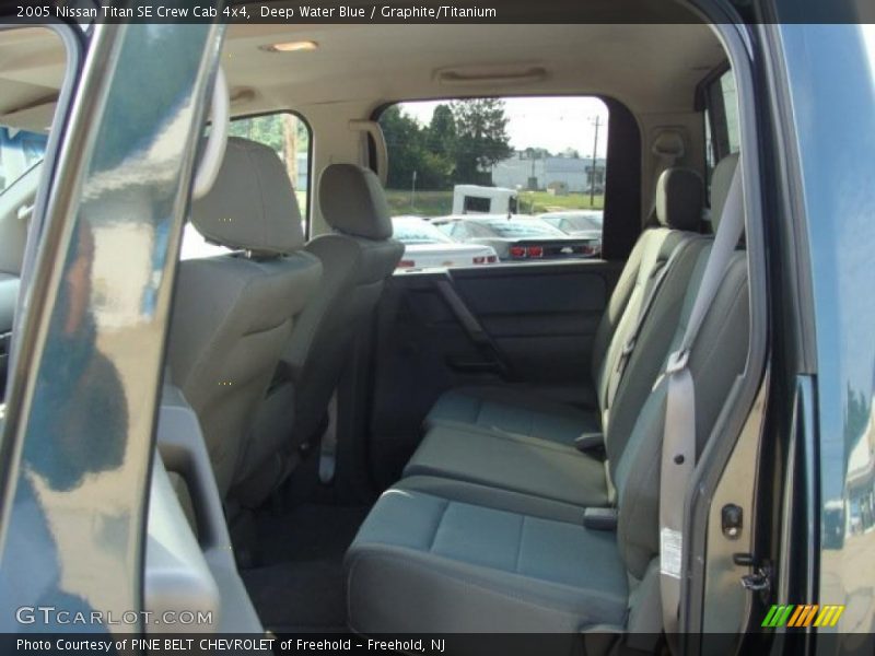 Deep Water Blue / Graphite/Titanium 2005 Nissan Titan SE Crew Cab 4x4