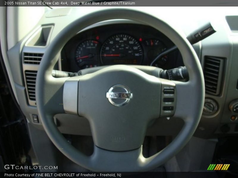Deep Water Blue / Graphite/Titanium 2005 Nissan Titan SE Crew Cab 4x4