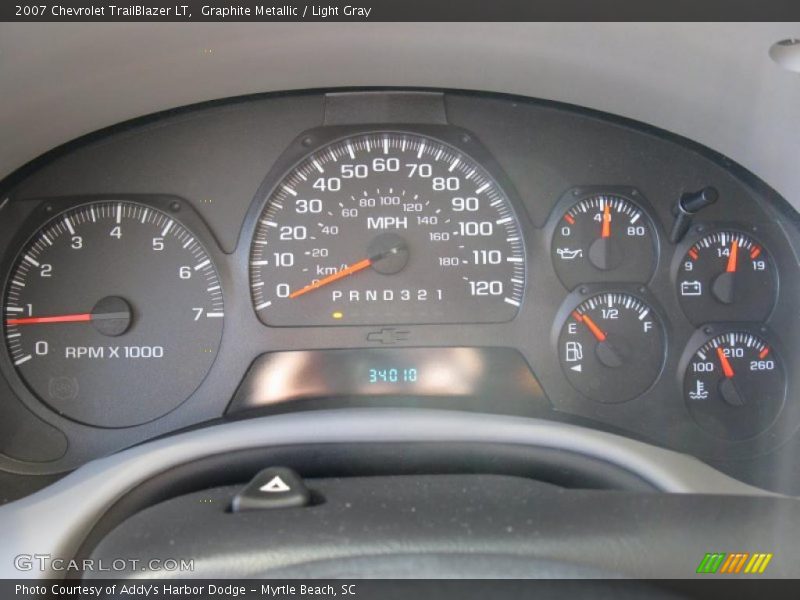 Graphite Metallic / Light Gray 2007 Chevrolet TrailBlazer LT