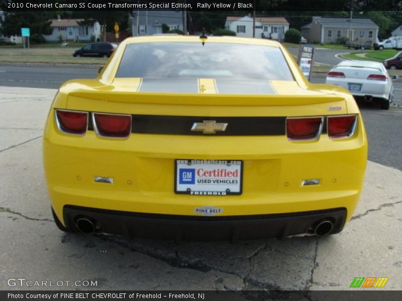 Rally Yellow / Black 2010 Chevrolet Camaro SS Coupe Transformers Special Edition