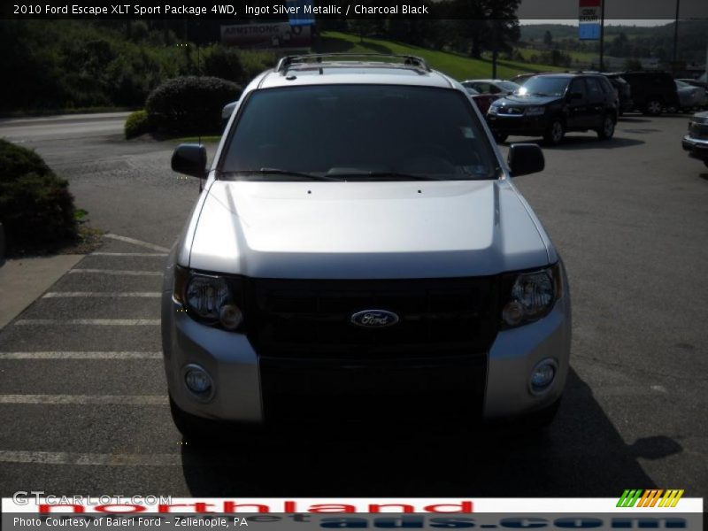 Ingot Silver Metallic / Charcoal Black 2010 Ford Escape XLT Sport Package 4WD