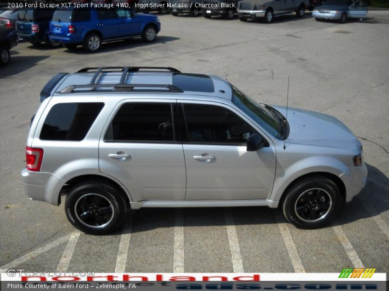 Ingot Silver Metallic / Charcoal Black 2010 Ford Escape XLT Sport Package 4WD