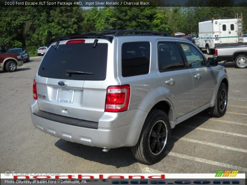 Ingot Silver Metallic / Charcoal Black 2010 Ford Escape XLT Sport Package 4WD