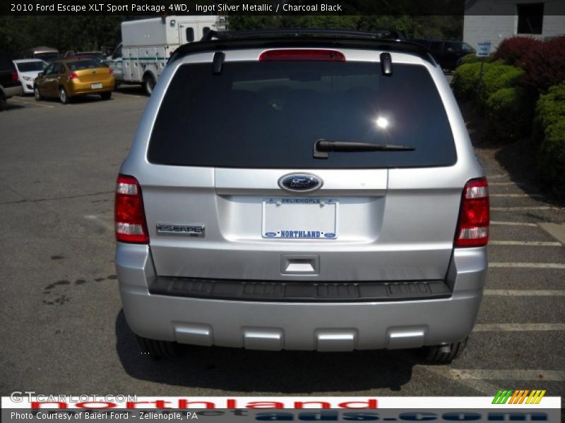 Ingot Silver Metallic / Charcoal Black 2010 Ford Escape XLT Sport Package 4WD