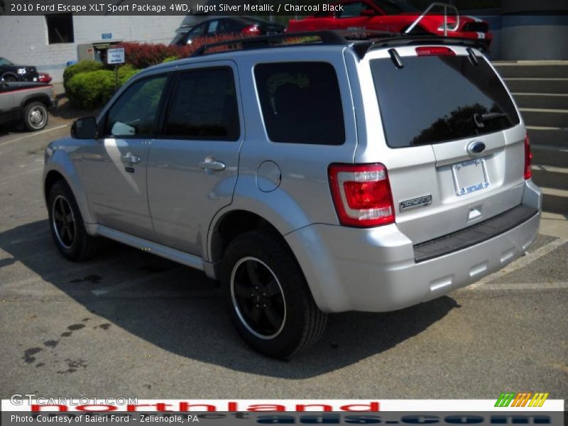 Ingot Silver Metallic / Charcoal Black 2010 Ford Escape XLT Sport Package 4WD