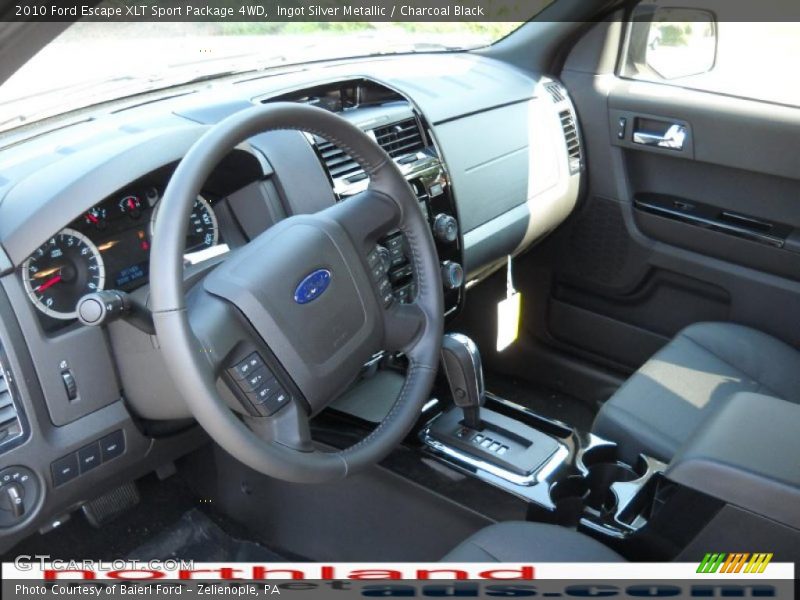 Ingot Silver Metallic / Charcoal Black 2010 Ford Escape XLT Sport Package 4WD