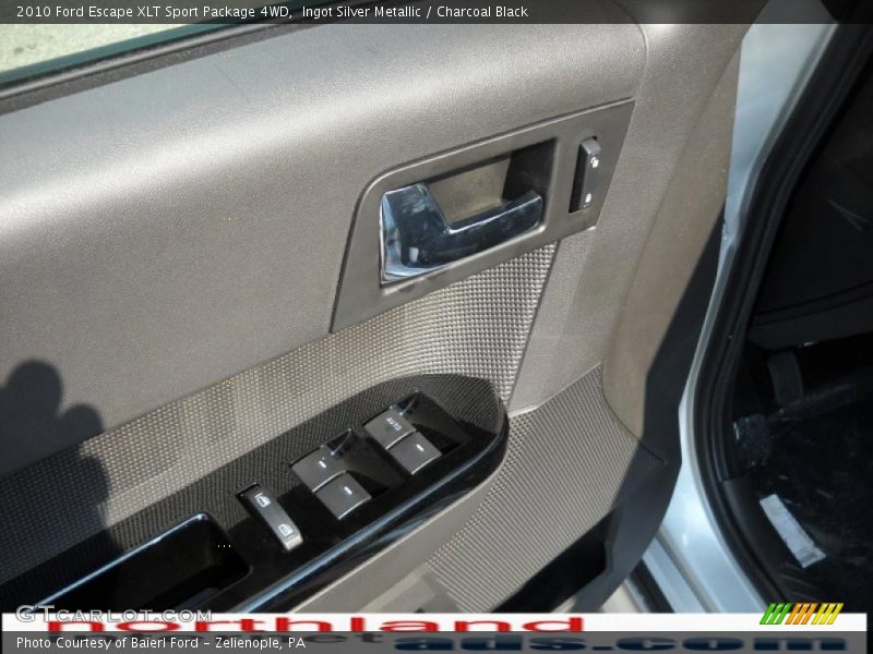 Ingot Silver Metallic / Charcoal Black 2010 Ford Escape XLT Sport Package 4WD