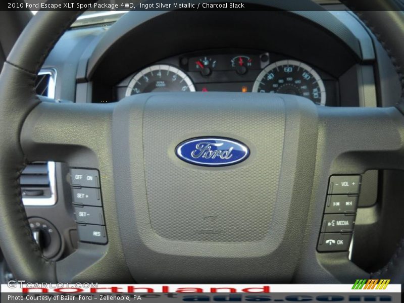 Ingot Silver Metallic / Charcoal Black 2010 Ford Escape XLT Sport Package 4WD